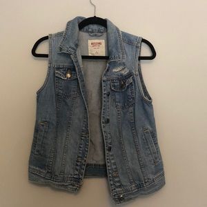 Jean jacket vest